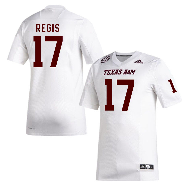Men #17 Albert Regis Texas A&M Aggies College Football Jerseys Stitched Sale-White